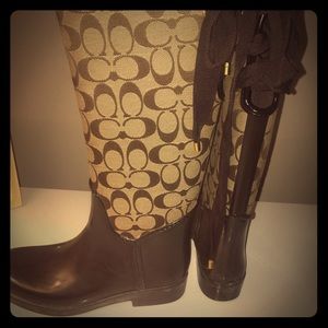 Coach rain boots